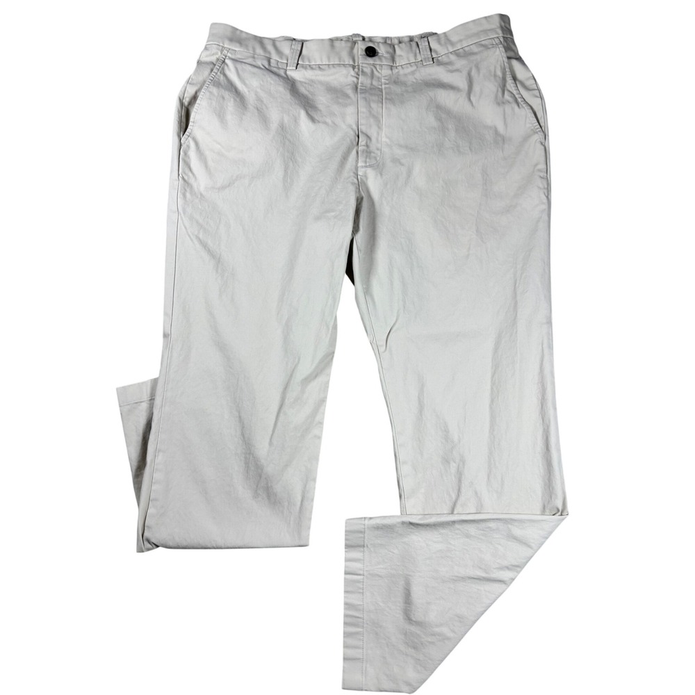 Duck Head Mens Chinos Pants 36x30 Stone Beige Stretch Cotton Straight Leg